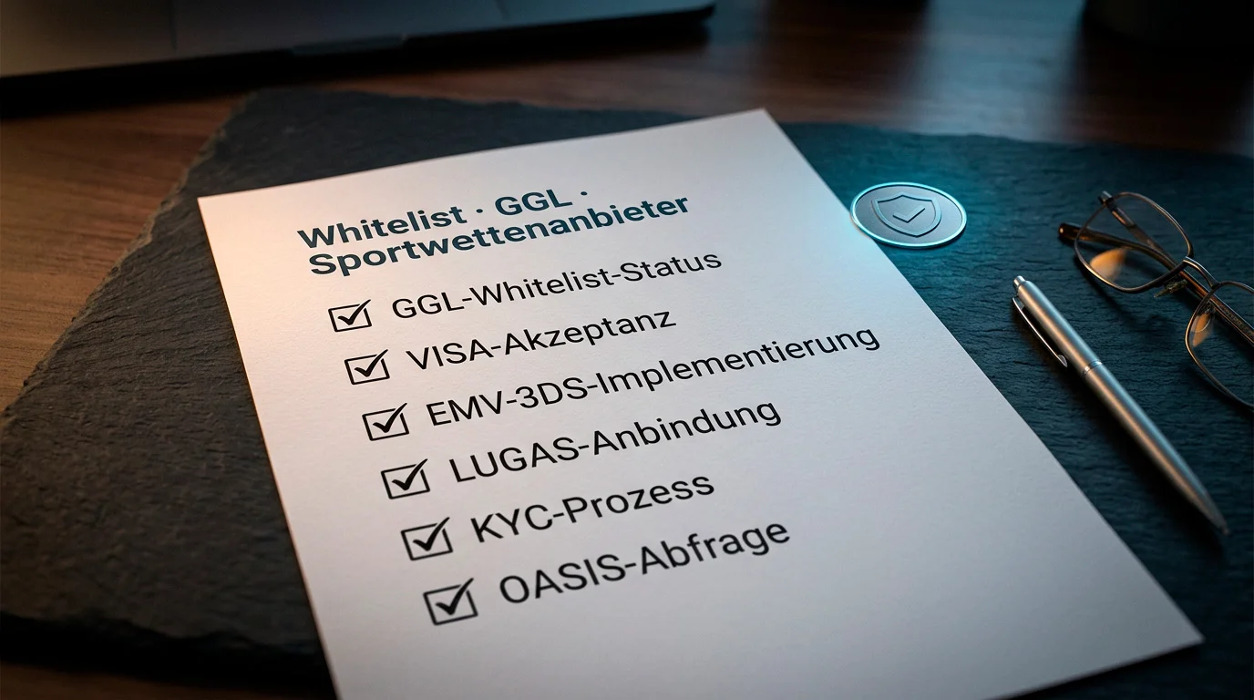 GGL-Whitelist mit 29 lizenzierten Sportwettenanbietern und 34 erlaubten Webseiten: Auswahl eines VISA-tauglichen Buchmachers in Deutschland
