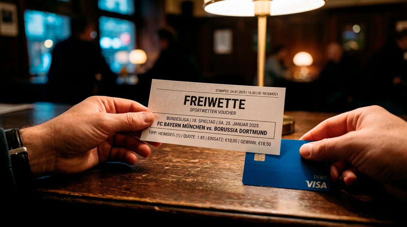 VISA Freiwette Sportwetten: Auslösung & Auszahlbarkeit